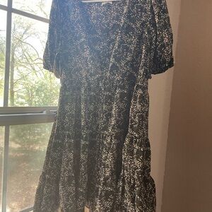 Arula Black and White Floral Dress